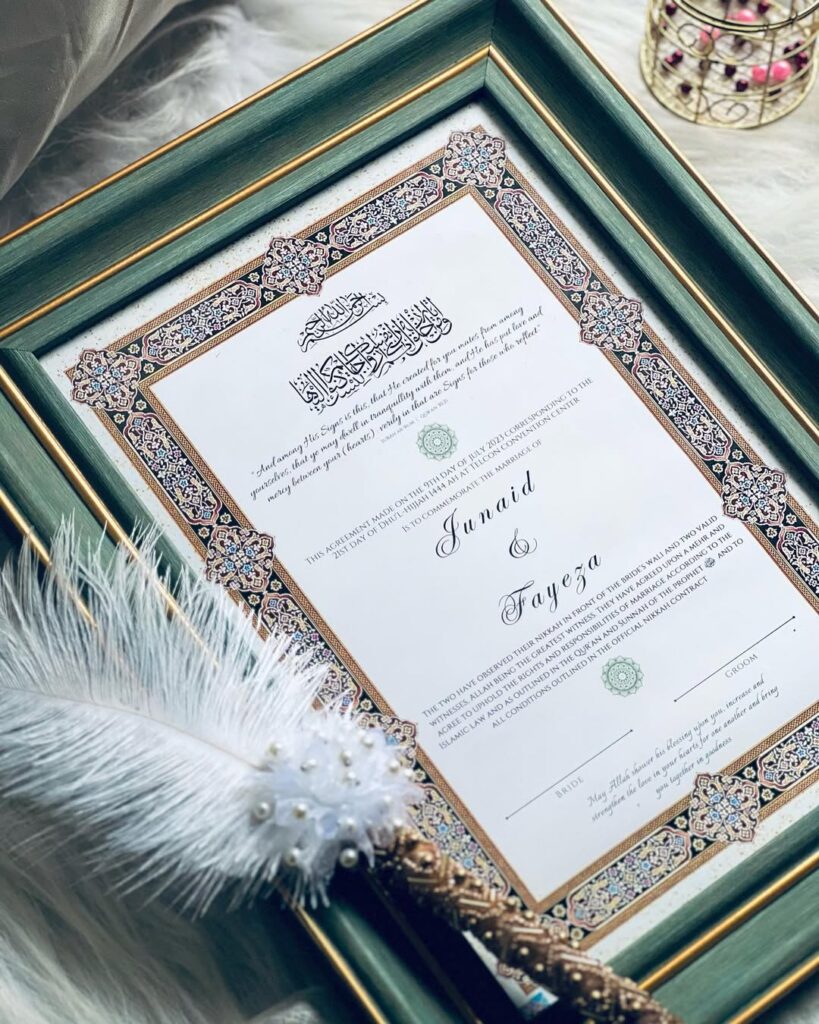 nikkah cerificate